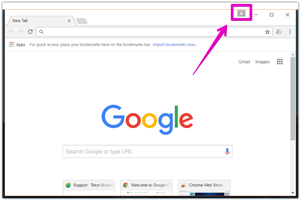 Picture of chrome sign in icon 